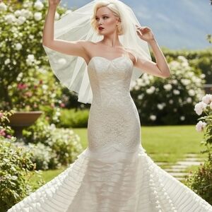 Vintage Kelly Chase Couture Wedding Gown - size 8